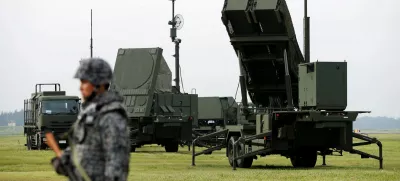 ﻿FILE PHOTO: A Japan Self-Defense Forces (JSDF) soldier takes part in a drill to mobilise their Patriot Advanced Capability-3 (PAC-3) missile unit at U.S. Air Force Yokota Air Base in Fussa on the outskirts of Tokyo, Japan August 29, 2017.  REUTERS/Issei Kato/File Photo