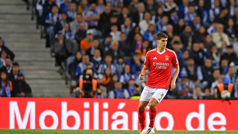 Estadio do Dragao Alvaro Carreras of Benfica, during the match between Porto and Benfica, for the 28th round of the Portuguese Championship 2024/2025, at Estadio do Dragao this Sunday 06. 30761 (Daniel Castro / SPP)