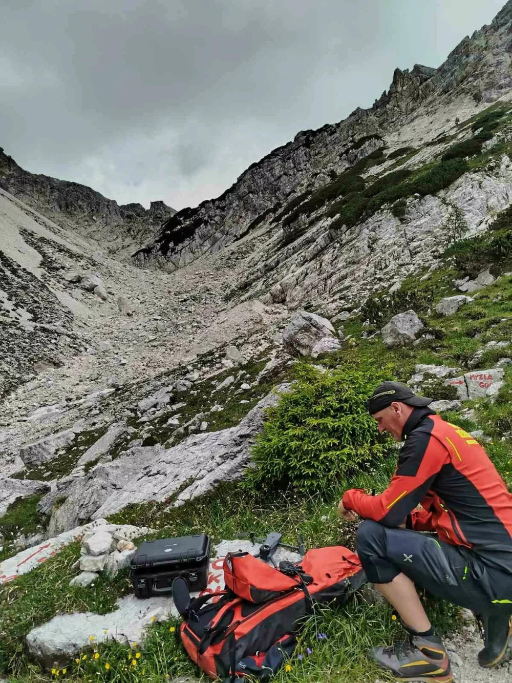 Tragedija pod Skuto. Foto: GRS Celje