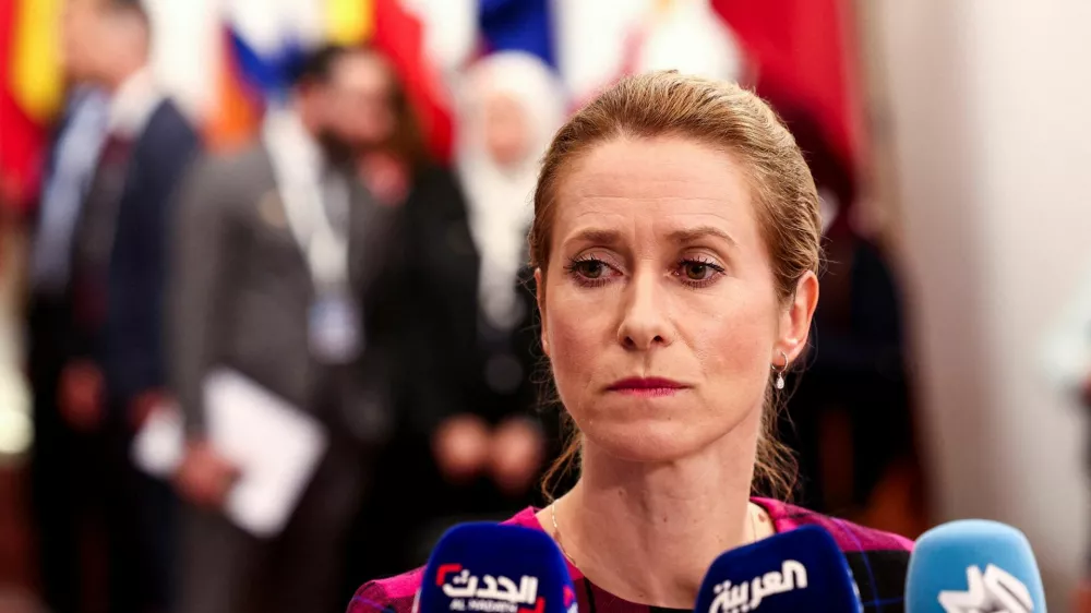 FILE PHOTO: European Union High Representative for Foreign Affairs and Security Policy Kaja Kallas arrives at the 5th EU-Southern Neighbourhood Ministerial meeting in Brussels, Belgium, July 14, 2025. REUTERS/Yves Herman/File Photo