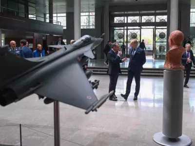 24.3.2025., Pariz, Francuska - Ministar obrane Ivan Anusic posjetio je tvrtku Dassault, proizvodjaca aviona Rafale. Photo: MORH/F. Klen/PIXSELL