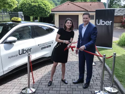 Boštjan Koritnik- 20.05.2025 - dogodek ob vstopu Uberja na slovenski trg, ki ga gosti ameriška odpravnica poslov Melania Arreaga; Rezidenca ameriškega veleposlanika - Uber//FOTO: Jaka Gasar