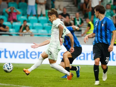 Ljubljana, Stozice.2. krog kvalifikacij nogometne konferencnelige: Olimpija - Inter Escaldes.