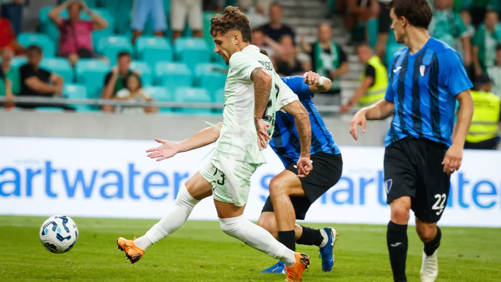 Ljubljana, Stozice.2. krog kvalifikacij nogometne konferencnelige: Olimpija - Inter Escaldes.