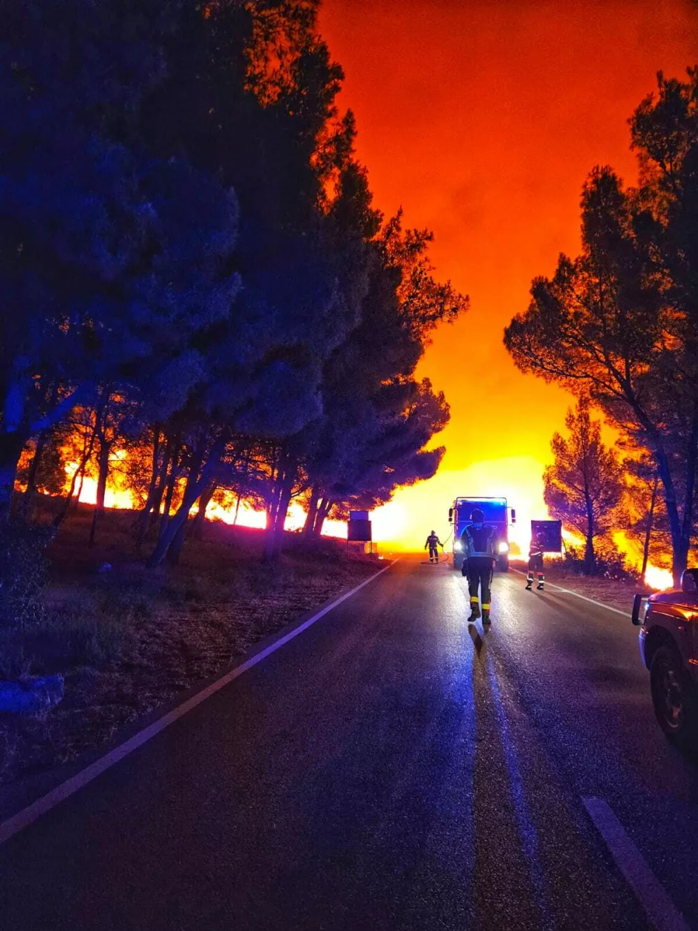 Požar Brač 18. julij 2025 Foto: Vatrogasci Supetar/Facebook