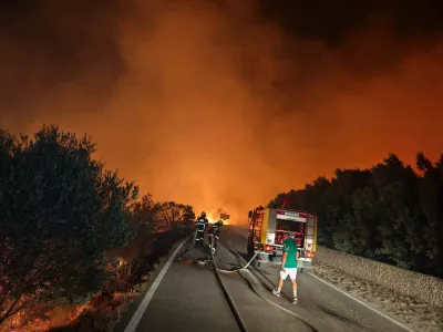 Požar Brač 18. julij 2025 Foto: Vatrogasci Supetar/Facebook