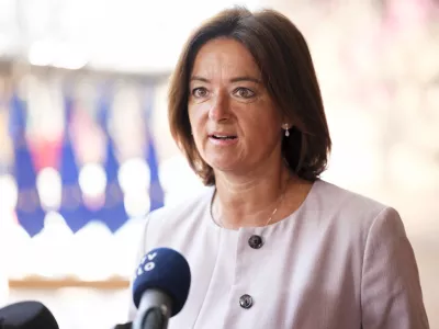 Belgija, Bruselj.Ministrica za zunanje in evropske zadeve Tanja Fajon na zasedanju zunanjih ministrov EU v Bruslju.