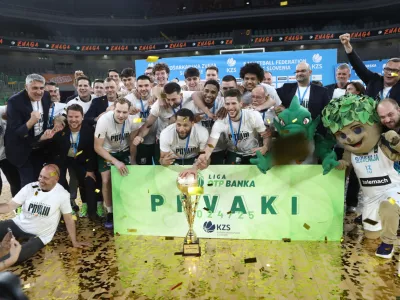 09.06.2025 Ko&scaron;arka Cedevita Olimpija - Krka finaleFoto: Luka Cjuha