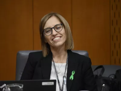 Valentina Prevolnik Rupel, kandidatka za ministrico za zdravje - 10.10.2023 - Odbor DZ za zdravstvo - predstavitev kandidatke za ministrico za zdravje Valentine Prevolnik Rupel //FOTO: Nik Erik Neubauer
