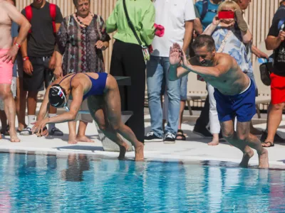 Svečana otvoritev prenovljenega bazena Vevče. Foto:  Bojan Velikonja