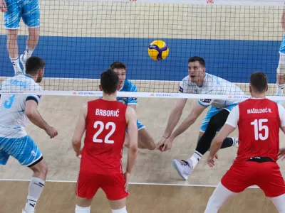 odbojka Slovenija Srbija Foto: Bojan Velikonja 