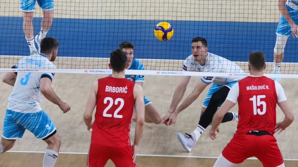 odbojka Slovenija Srbija Foto: Bojan Velikonja 