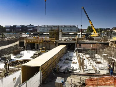 Gradnja nove železniške postaje Ljubljana. Foto: Slovenske železnice
