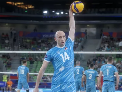 Žiga Štern- 16.07.2025 - odbojka - turnir odbojkarske lige narodov - Slovenija: Kanada//FOTO: Jaka Gasar
