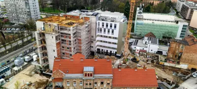 Masarkyova 24-26, v ozadju novogradnja, oddelek za onkologijo UKC Maribor