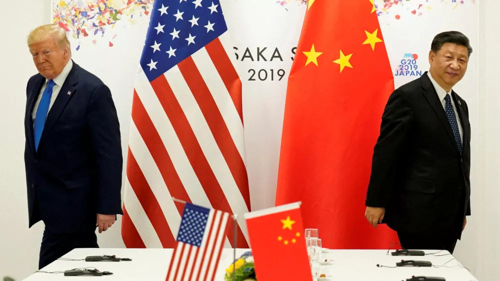 FILE PHOTO: U.S. President Donald Trump attends a bilateral meeting with China's President Xi Jinping during the G20 leaders summit in Osaka, Japan, June 29, 2019. REUTERS/Kevin Lamarque/File Photo