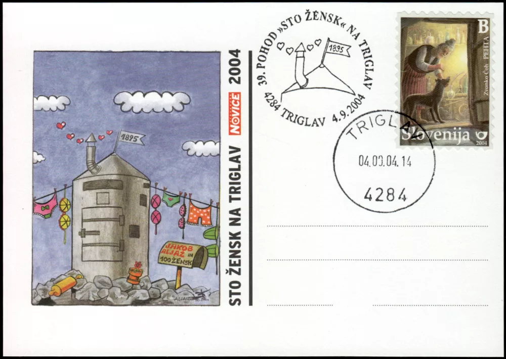 razglednica s Triglava / Foto: Janko Štampfl