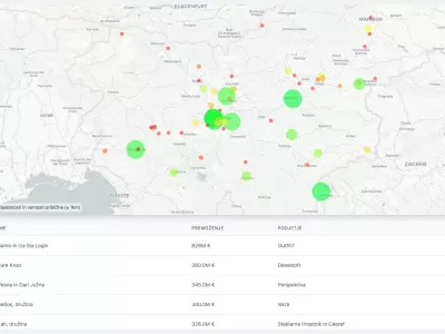 Zemljevid najbogatejših Slovencev.