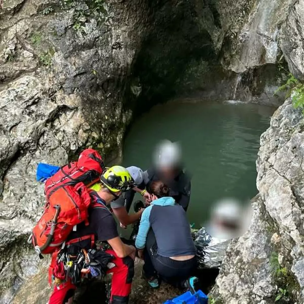 GRS, reševanje, kanjon Jerečica