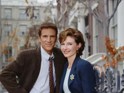 Ted Danson stars as Mike Logan, a superstar newspaper columnist who gets the surprise of his life when his ex-wife, played by Mary Steenburgen, is hired as his new managing editor, on "Ink," which premieres Monday, Oct. 21, on CBS. (AP Photo/Tony Esparza)