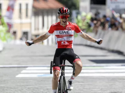 Rafal Majka- 19.06.2022 - Cilj kolesarske dirke po Sloveniji v Novem mestu //FOTO: Jaka Gasar