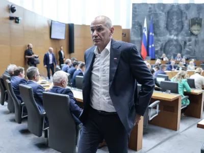 Janez Janša- 07.07.2025 - začetek redne seje DZ s poslanskimi vprašanji ministrskemu zboru; DZ, velika dvorana, Šubičeva 4, LJUBLJANA​//FOTO: Jaka Gasar