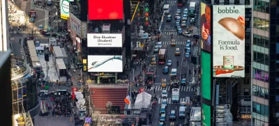 General view of Times Square while organizers do a ball-drop test for the upcoming New Year's Eve celebration in New York City, U.S., December 30, 2024. REUTERS/Eduardo Munoz