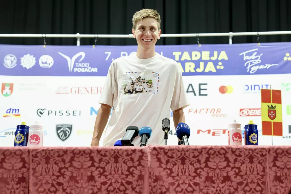 Tadej Pogačar v Komendi