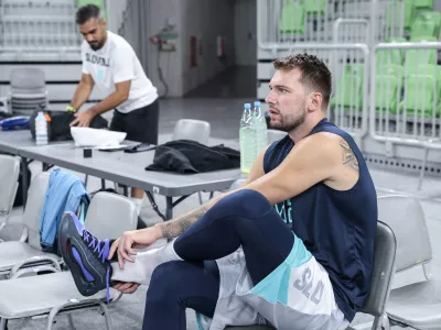 Luka Dončić- 07.08.2025 - košarka - trening moške reprezentance Slovenije//FOTO: Jaka Gasar