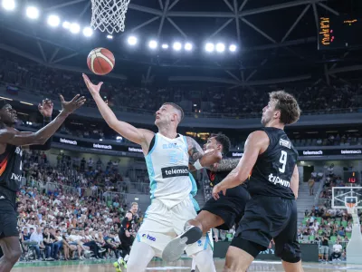 Alen Omić- 08.08.2025 - košarka - prijateljska tekma moških reprezentanc Slovenija: Nemčija v pripravah za nastop na bližnjem evropskem prvenstvu//FOTO: Jaka Gasar