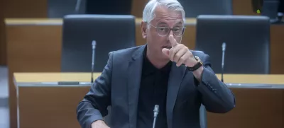 Matjaž Han- 07.07.2025 - začetek redne seje DZ s poslanskimi vprašanji ministrskemu zboru; DZ, velika dvorana, Šubičeva 4, LJUBLJANA​//FOTO: Jaka Gasar