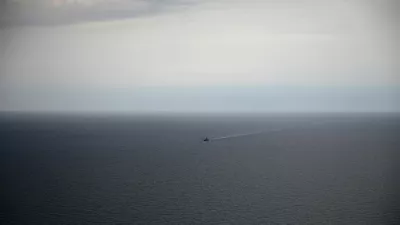 A navy ship is seen during the Baltops 22 exercise in Baltic Sea, June 7, 2022. Picture taken June 7, 2022. REUTERS/Stoyan Nenov