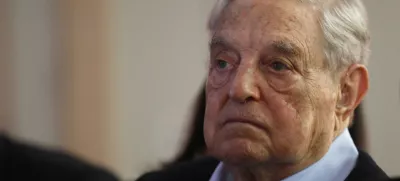 ﻿George Soros, Founder and Chairman of the Open Society Foundations listens to the conference after his speech entitled "How to save the European Union" as he attends the European Council On Foreign Relations Annual Council Meeting in Paris, Tuesday, May 29, 2018. (AP Photo/Francois Mori)