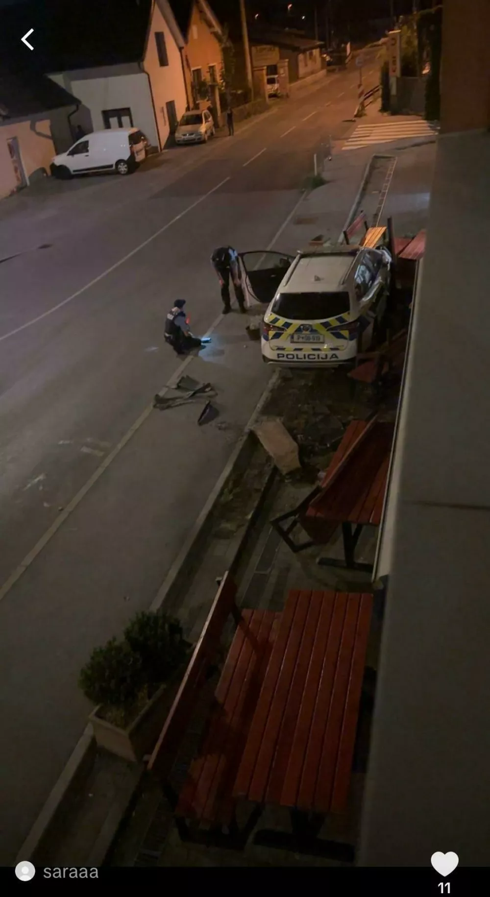 Posledice nesreče. Foto: bralka