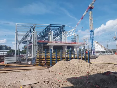 Železniška postaja Ljubljana - gradnja nadhoda s postajno dvorano