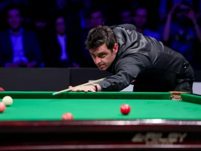 ﻿Ronnie O'Sullivan, petkratni svetovni prvak v snukerju,- 11.05.2017 -  Best of Snooker dogodek v Ljubljani - dvoboj Ronnieja O'Sullivana in Judda Trumpa, biljard//FOTO: Bojan Velikonja