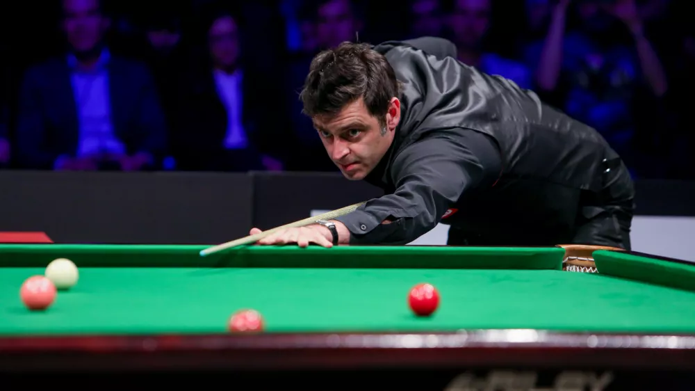 ﻿Ronnie O'Sullivan, petkratni svetovni prvak v snukerju,- 11.05.2017 -  Best of Snooker dogodek v Ljubljani - dvoboj Ronnieja O'Sullivana in Judda Trumpa, biljard//FOTO: Bojan Velikonja