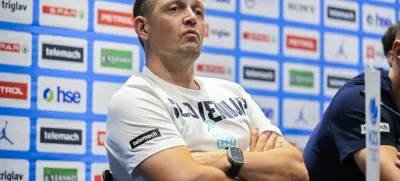 Aleksander Sekulić25.08.2025 - Novinarska konferenca moške reprezentance Slovenije pred odhodom v Katovice na evropsko prvenstvo - KZS Foto: Nik Erik Neubauer 