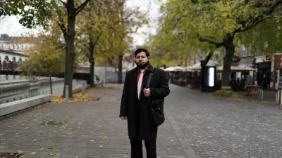 ﻿- 12.11.2021 - Mohammed Alzoubi, begunec iz Sirije, ki že sedem let živi v Sloveniji. //FOTO: Bojan Velikonja