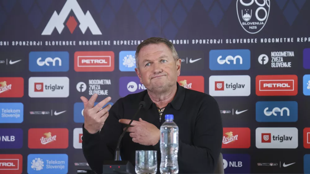 Matjaž Kek- 21.05. 2025 - novinarska konferenca selektorja slovenske nogometne reprezentance Matjaža Keka//FOTO: Jaka Gasar
