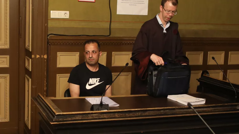 - Aziz Rašid- 07.07.2025. - Začetek sojenja zoper Aziz Rašida obtoženega terorizma.//FOTO: Bojn Velikonja