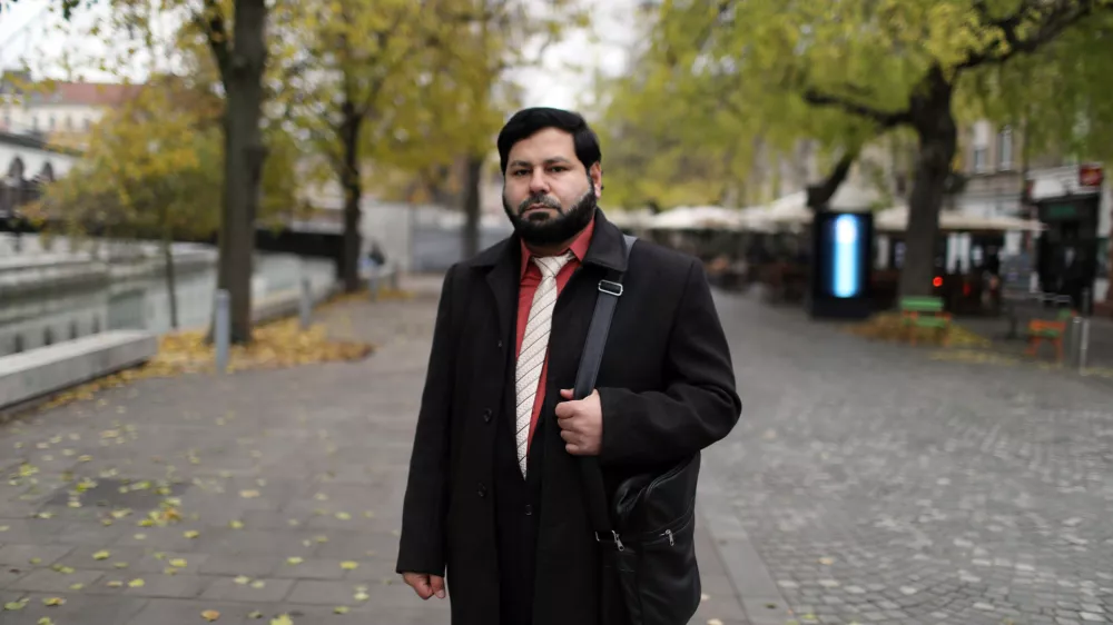 ﻿- 12.11.2021 - Mohammed Alzoubi, begunec iz Sirije, ki že sedem let živi v Sloveniji. //FOTO: Bojan Velikonja