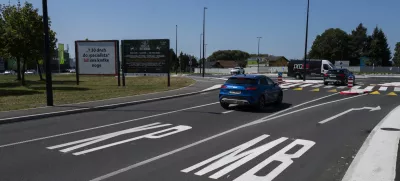 Številne voznike razburja ureditev turbokrožišča pri Supernovi na Rudniku