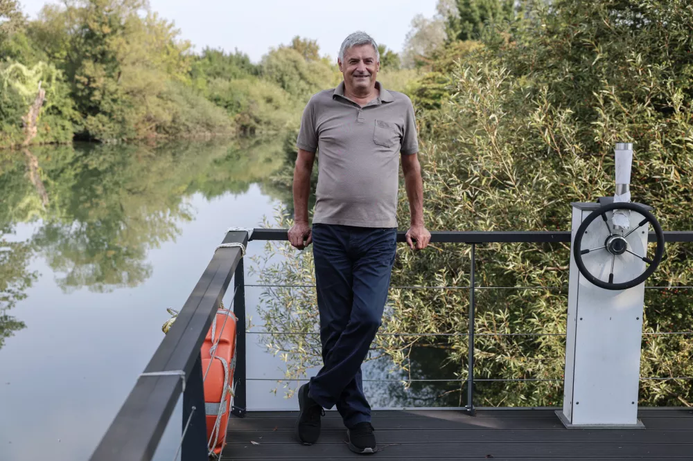 - 20.08.2025 - ogled plavajočih hišk na Ljubljanici//FOTO: Jaka Gasar