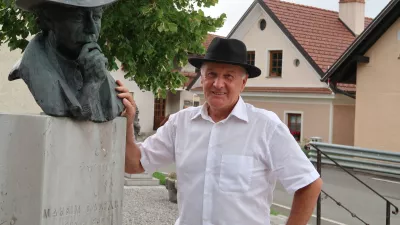 Joško Meden, zbiratelj zapuščine Maksima Gasparija, Selšček / Foto: Nataša Bucik Ozebek