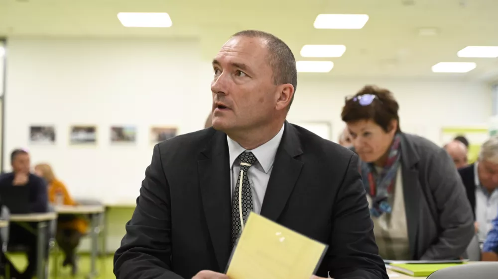 25.10. 2024 Ustanovna seja KGZS - imenovanje predsednika in ostalih organov zbornice - volitve - Kmetijsko gozdarska zbornica Slovenije. Jože Podgoršek, svetnik Foruma za kmetijstvo in podeželje SDS in novi predsednik zbornice. FOTO: Nik Erik NeubauerFOTO: Nik Erik Neubauer