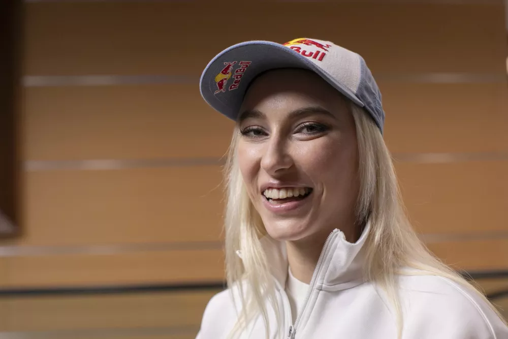 29.11.2024 - Janja Garnbret, slovenska športna plezalkaFOTO: LUKA CJUHA