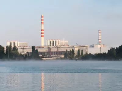 Nuklearna elektrarna v Kursku, ki je bila po besedah ruske strani tarča napada.