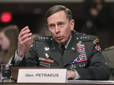 Gen. David Petraeus, commander of U.S. and NATO forces in Afghanistan, testifies on Capitol Hill in Washington, Tuesday, March 15, 2011, before the Senate Armed Services Committee hearing on the situation in Afghanistan. (AP Photo)