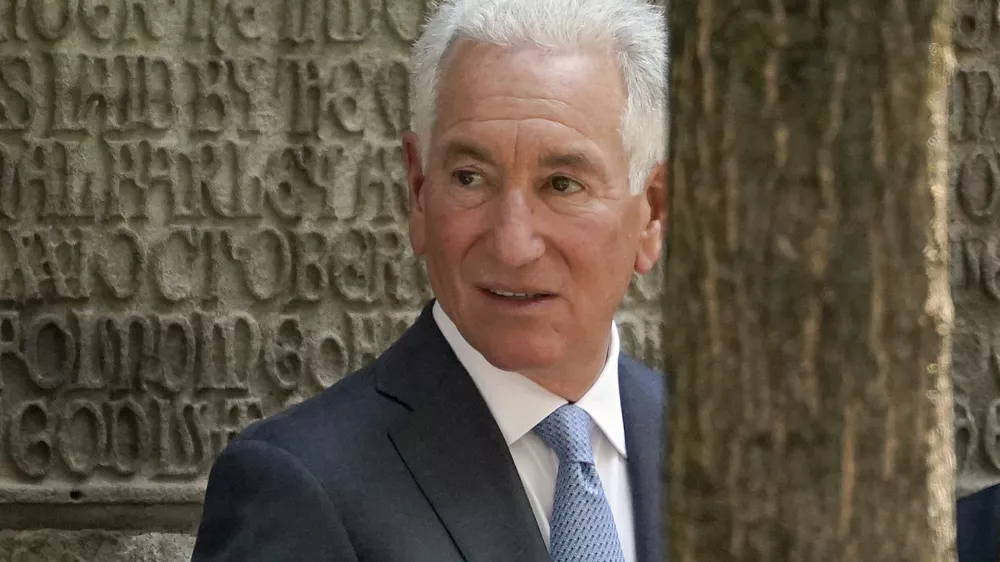 FILE - Charles Kushner arrives for the funeral of Ivana Trump, July 20, 2022, in New York. (AP Photo/John Minchillo, File)